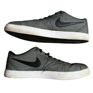 Nike SB Check Solar Canvas Skate Shoes Solarsoft Black 843896 007 Mens Size 11.5